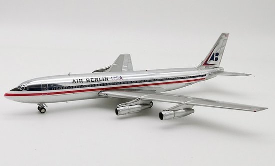 Boeing 707-100 Air Berlin USA with stand